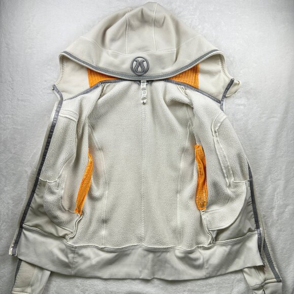 Lululemon Uba Hoodie *Reflective Polar Cream-Creamsicle Pop Sz 4 Special Edition - Picture 12 of 14
